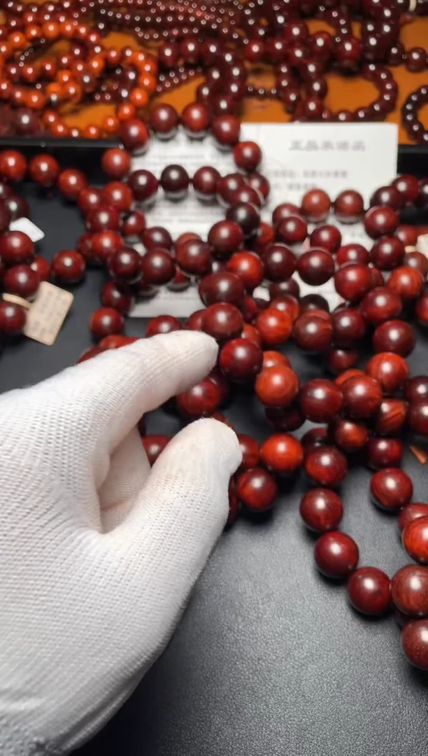 手串/手链小叶紫檀1.8闭合性棕眼金星泥料黑皮钢印料