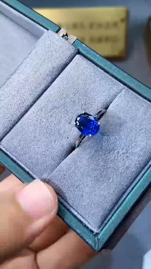 【闪购商品】蓝宝石戒指银S925镶嵌354