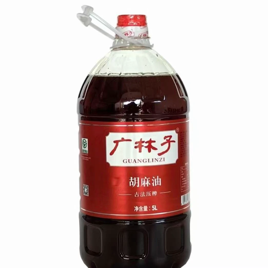 宁夏正宗胡麻油古法压榨胡麻油