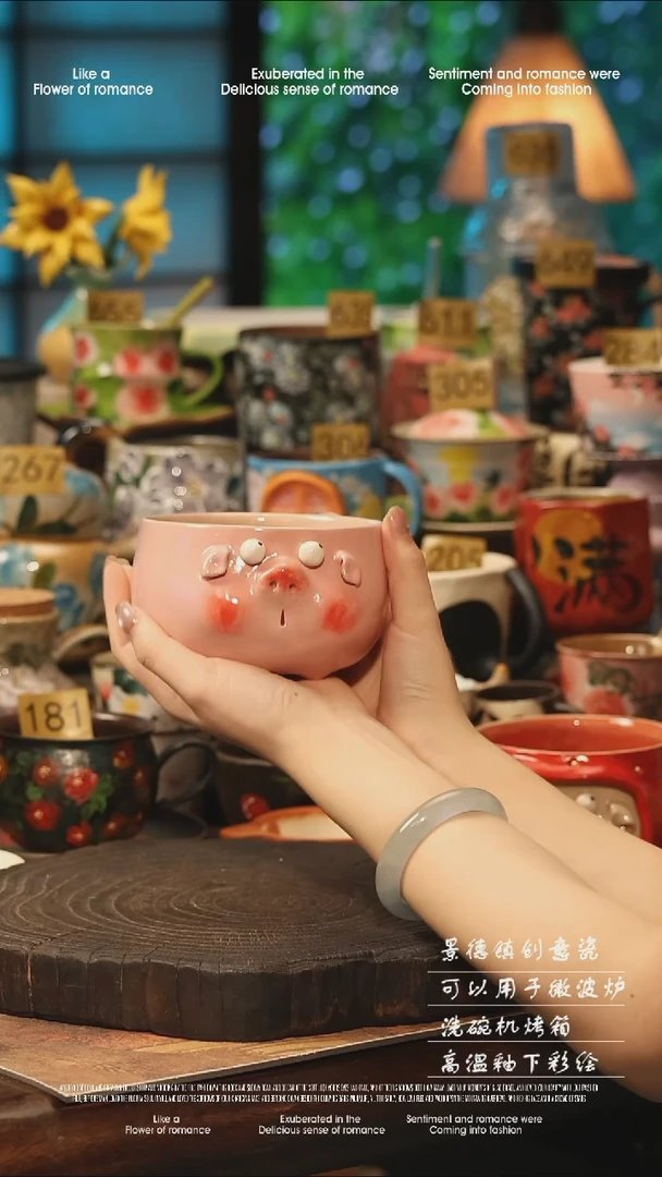 陶瓷景德镇高温釉下彩手工手绘款式
