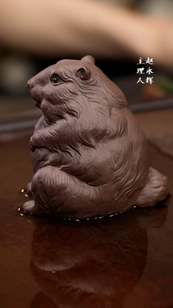 紫砂茶宠紫砂土拨鼠