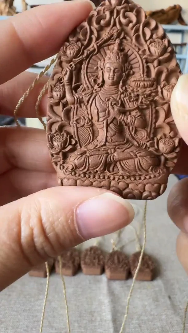 香粉窖藏鹅梨帐中香·文殊菩萨香牌