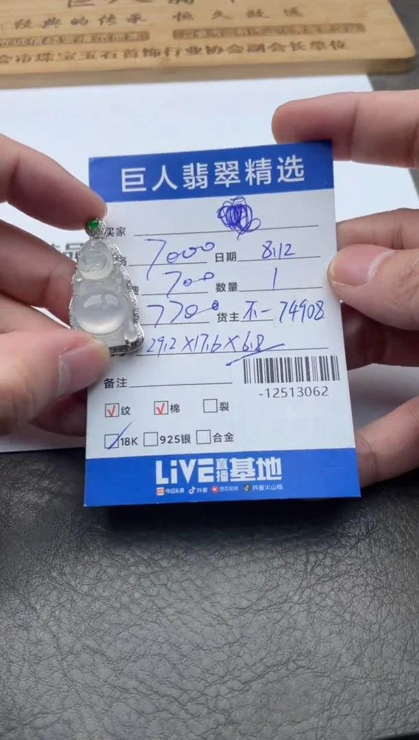 颈饰18K金镶嵌翡翠-12513062