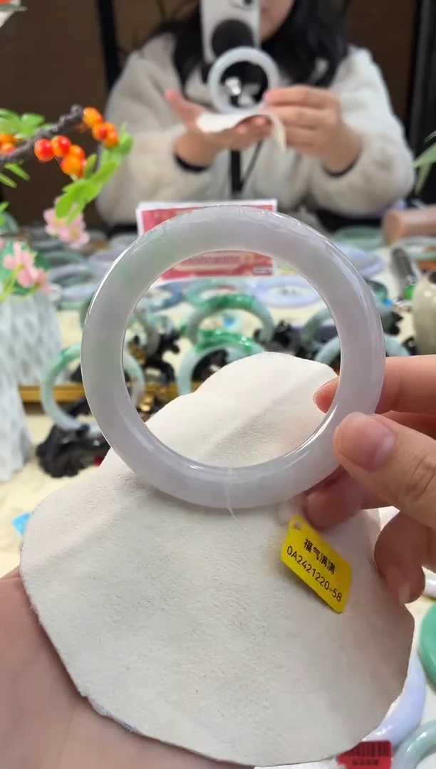 未镶嵌手镯翡翠洛*753   翡翠手镯 58