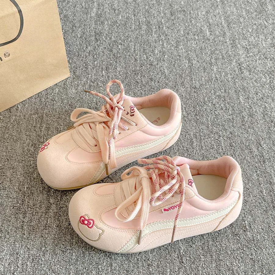 ABC女童休闲百搭鞋子2025秋季新款爆款板鞋学生小白鞋德训鞋