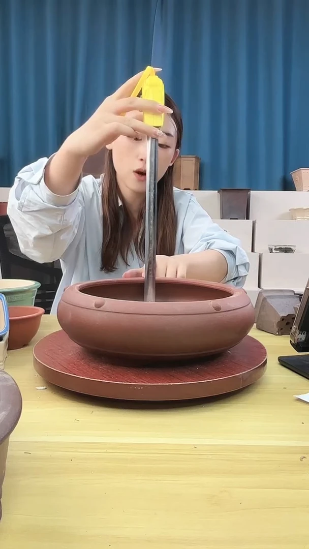 紫砂花盆花盆浅草紫砂花盆