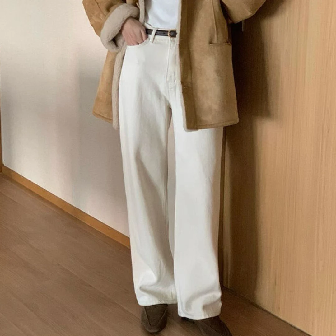 【小晴】东大门RPM家秋冬款宽松百搭磨毛显瘦直筒裤 NO退换!!!