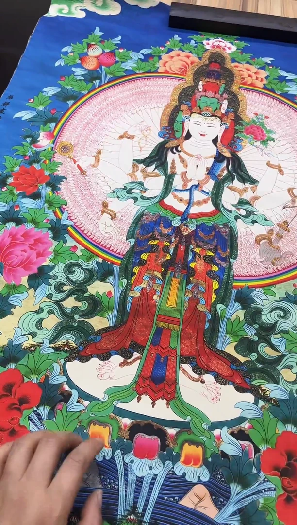 卷轴画精品挂饰 唐卡tk16085