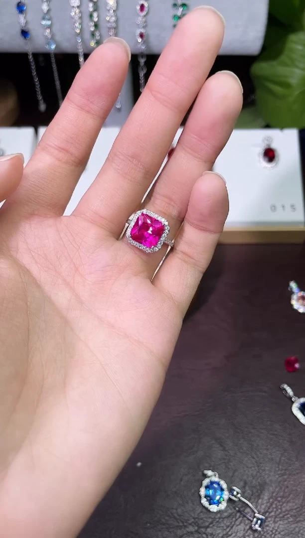 合金合成钻石热粉戒指