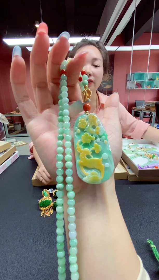 颈饰未镶嵌翡翠翡翠吊坠