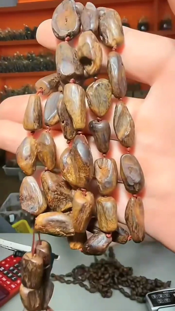 沉香手串b15号沉水惠安瘤疤44g多样性发一