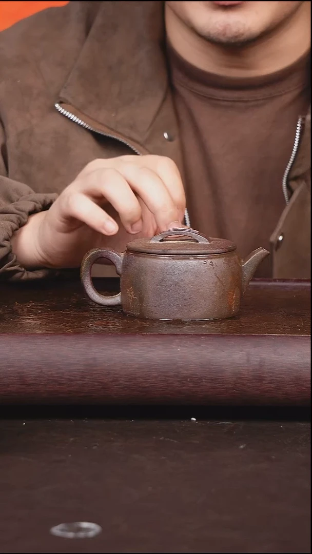 茶壶紫砂柴烧 微瑕壶