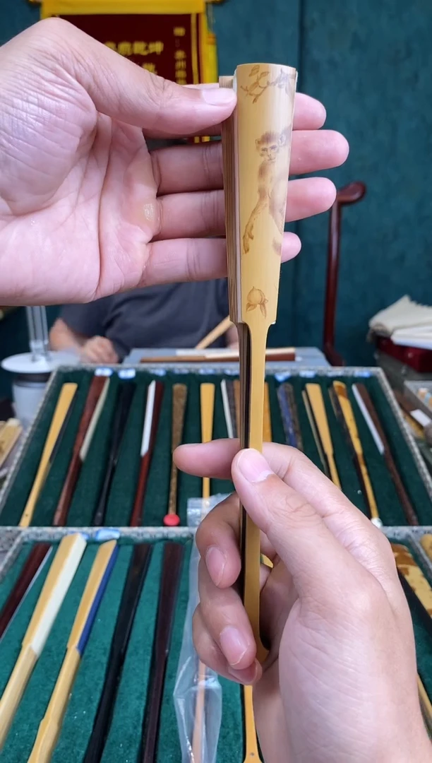 扇子牛*空七寸铲子烙画