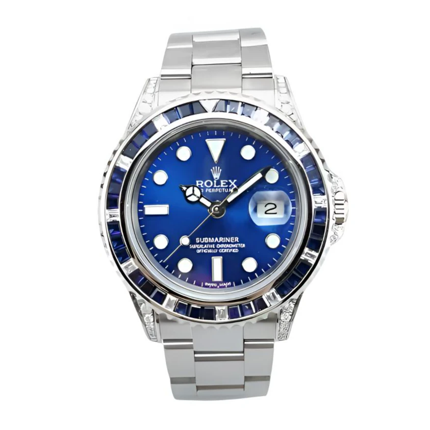 99新 Rolex/劳力士 后升级定制渣男同款/3135机芯/40mm镶钻机械表