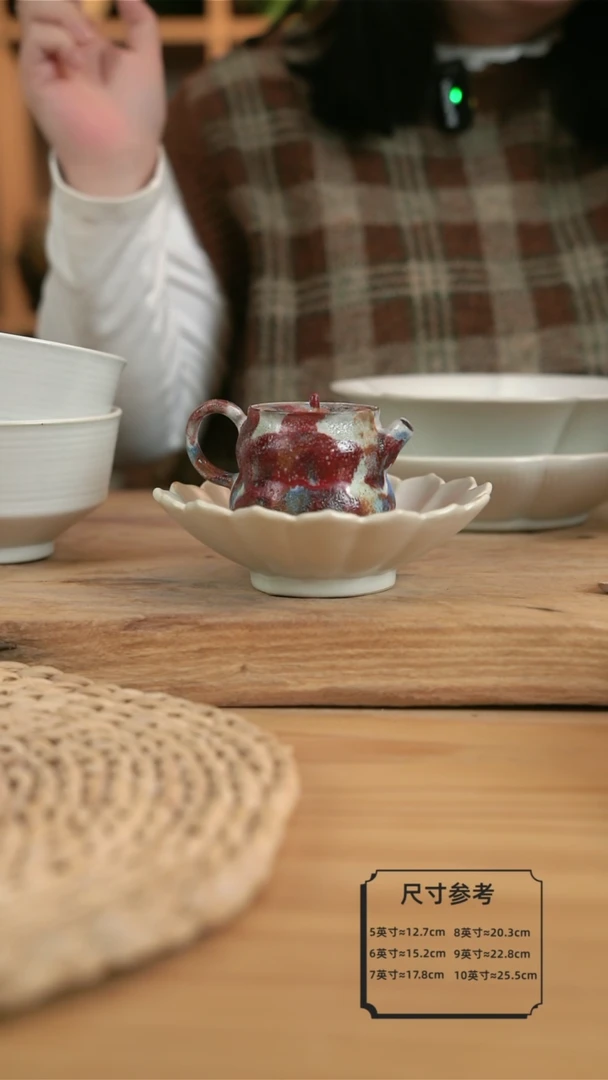 【闪购商品】E017白色的6英寸高脚花边果盘
