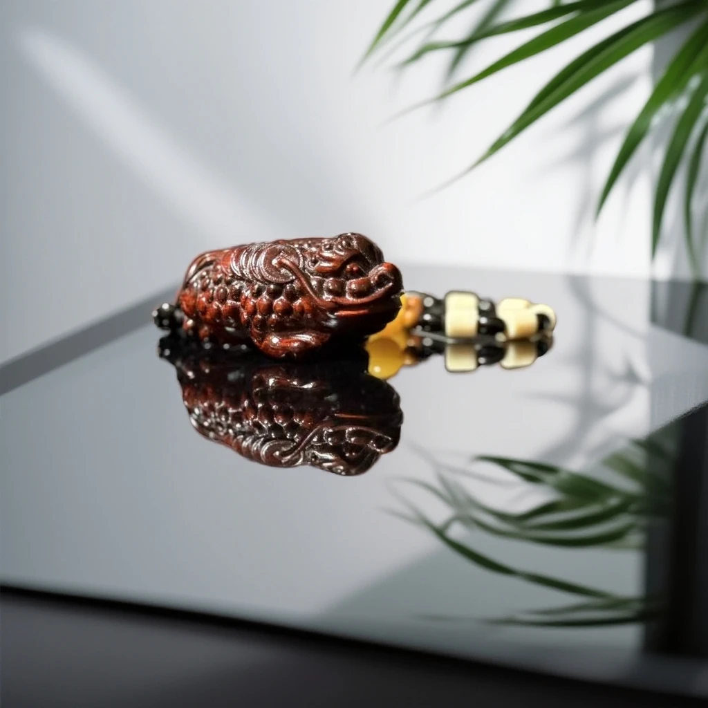 五帝钱貔貅手把件623【无礼盒】