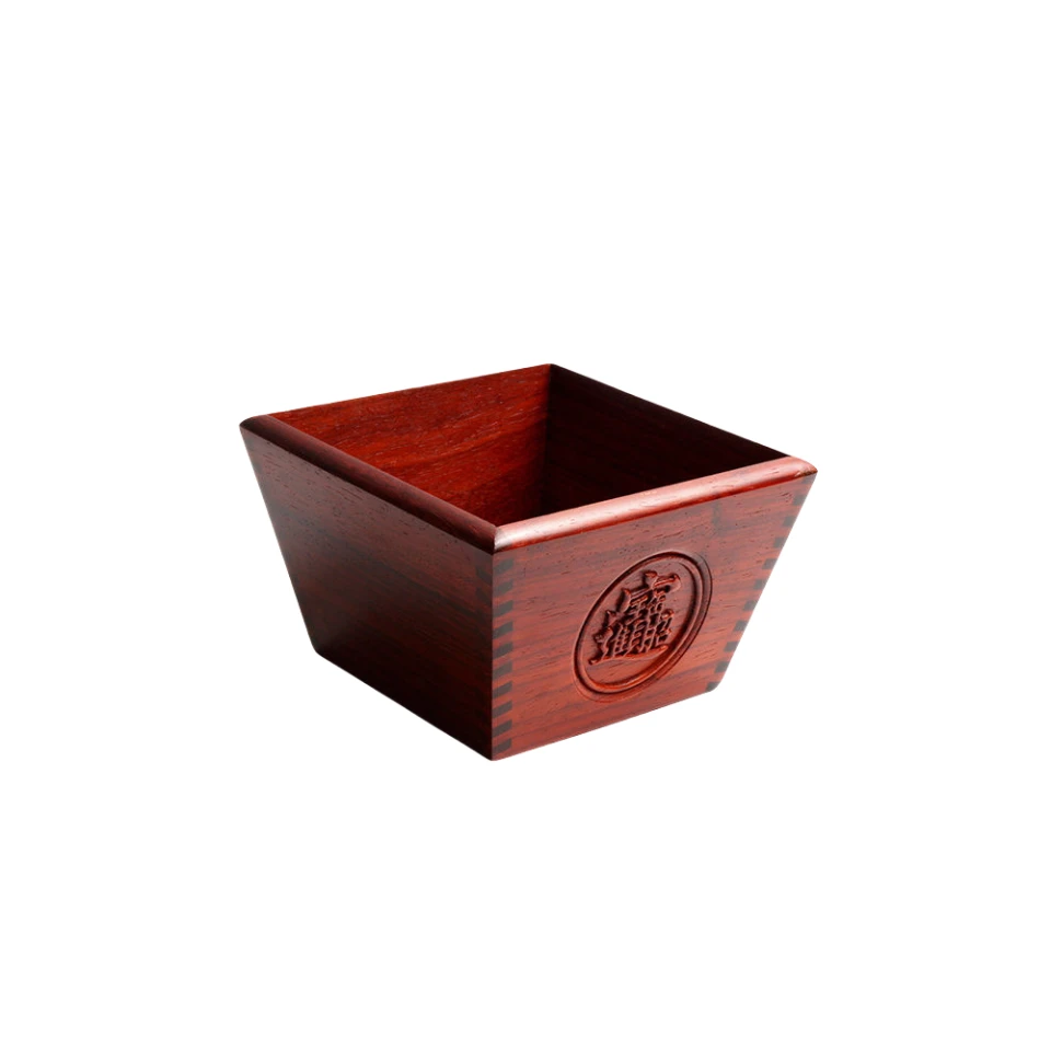 HHL 榫卯结构招财米斗 桌面收纳盒17cm*17cm*11cm