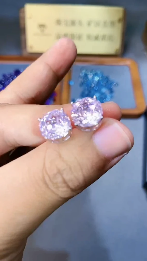 【闪购商品】水晶耳饰银S925镶嵌31111