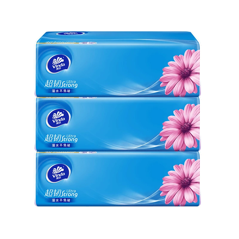 维达抽纸3层100抽实惠装面巾纸可湿水亲肤好物囤货款餐巾纸卫生纸