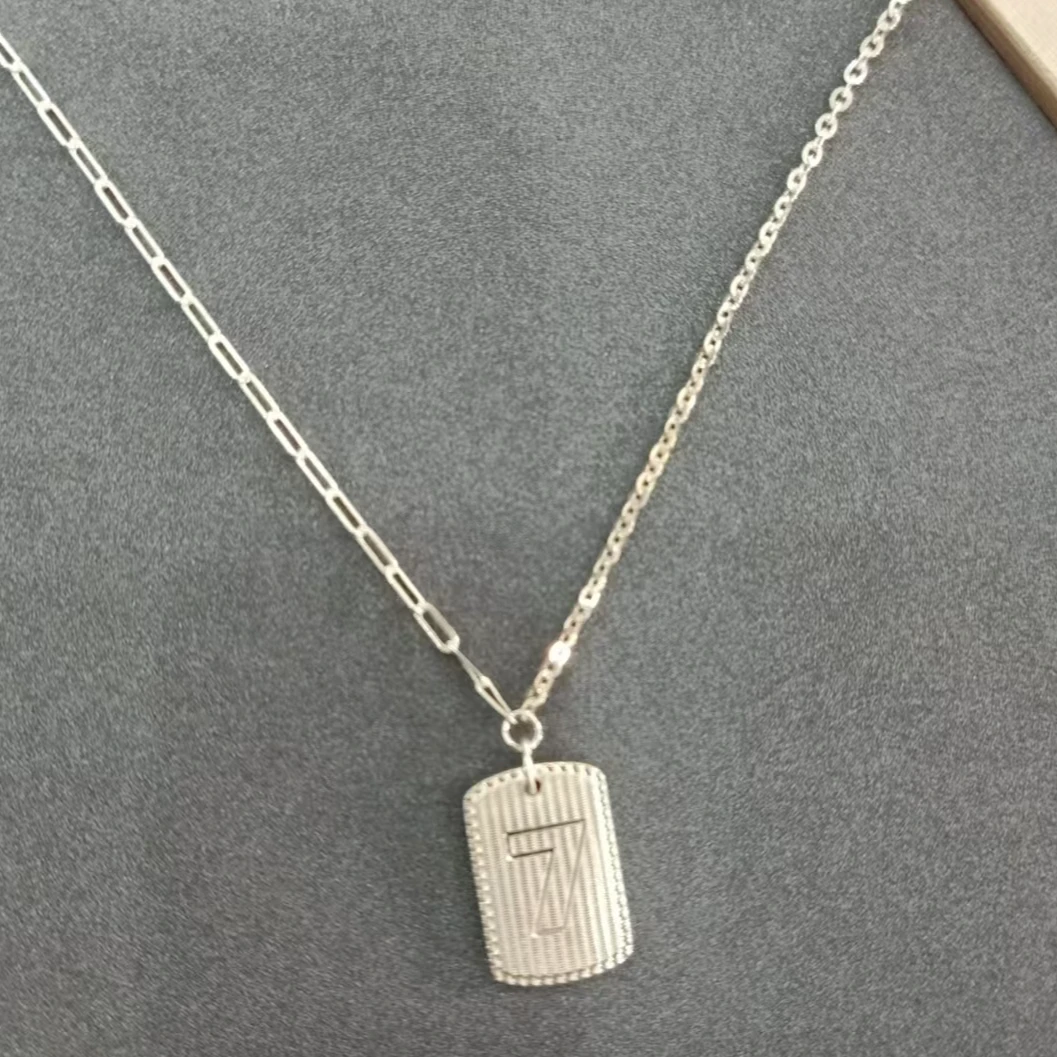 吊坠925银 小众简约时尚百搭项链925银