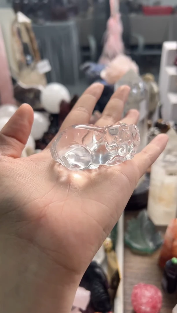 未镶嵌珠宝半成品水晶M513 约6.1cm