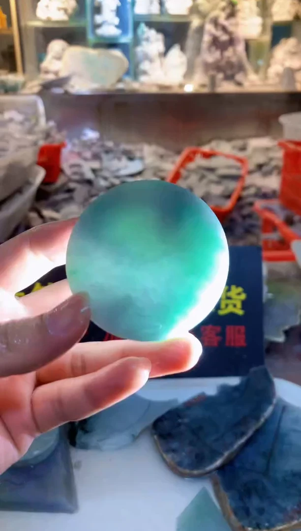 裸石翡翠0朗0翡翠珠宝91