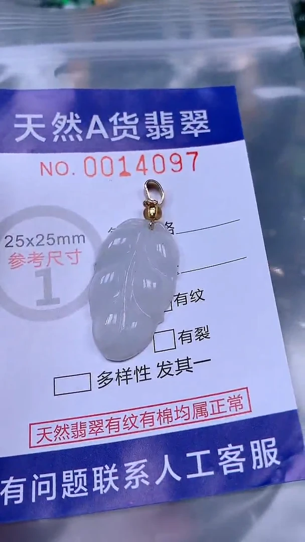 吊坠(赠链)未镶嵌翡翠1