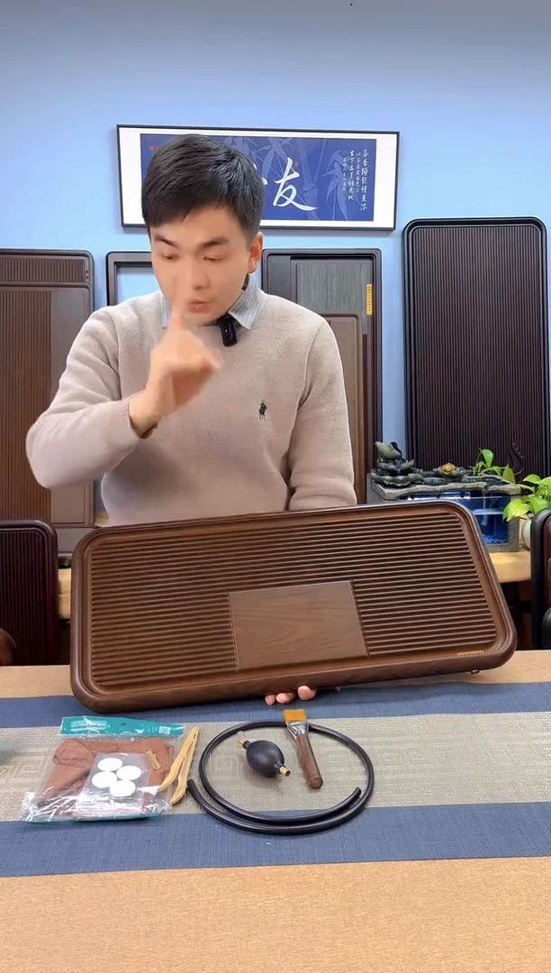 【闪购商品】凌龙黄色款式茶盘70*32*4