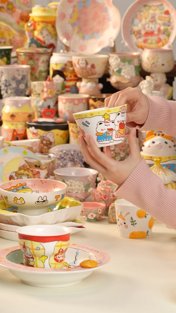 其他陶景德镇釉下彩手绘设计师款陶瓷