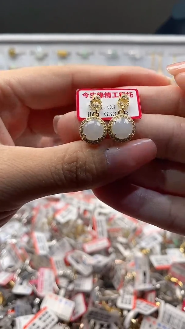 银S925镶嵌戒指翡翠戒指25