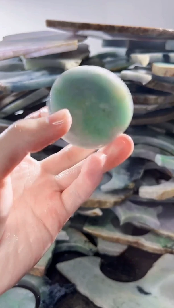 裸石翡翠缅甸翡翠A货文6144