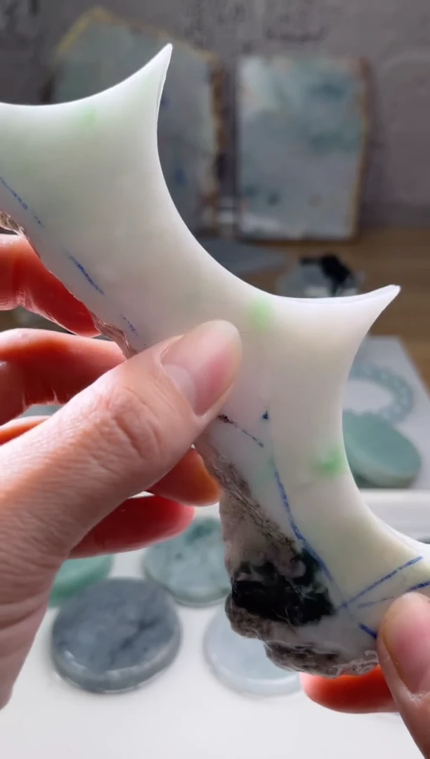 裸石翡翠天然翡翠A货玉 南 080