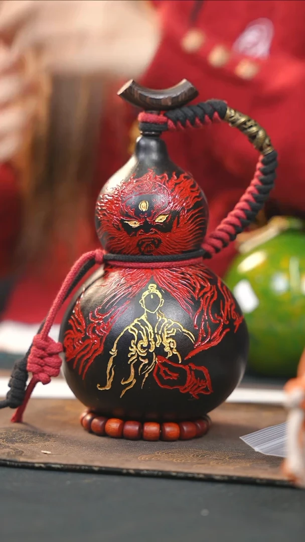 【闪购商品】WB279大漆酒葫芦不包手串及旋转底座