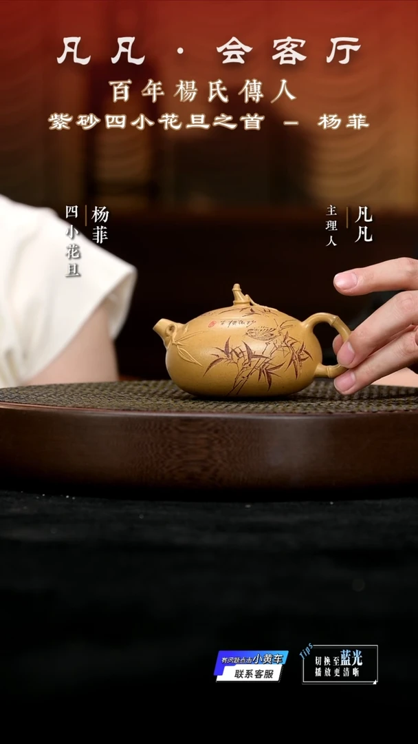 茶壶紫砂JPX杨菲23 竹节西施段泥220cc