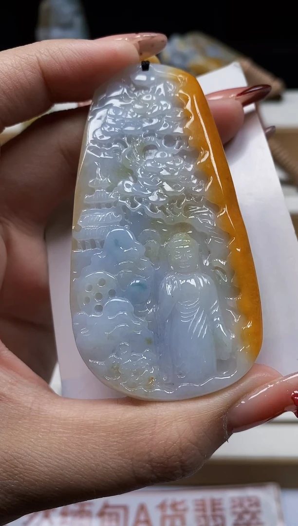 颈饰未镶嵌翡翠翡翠A货