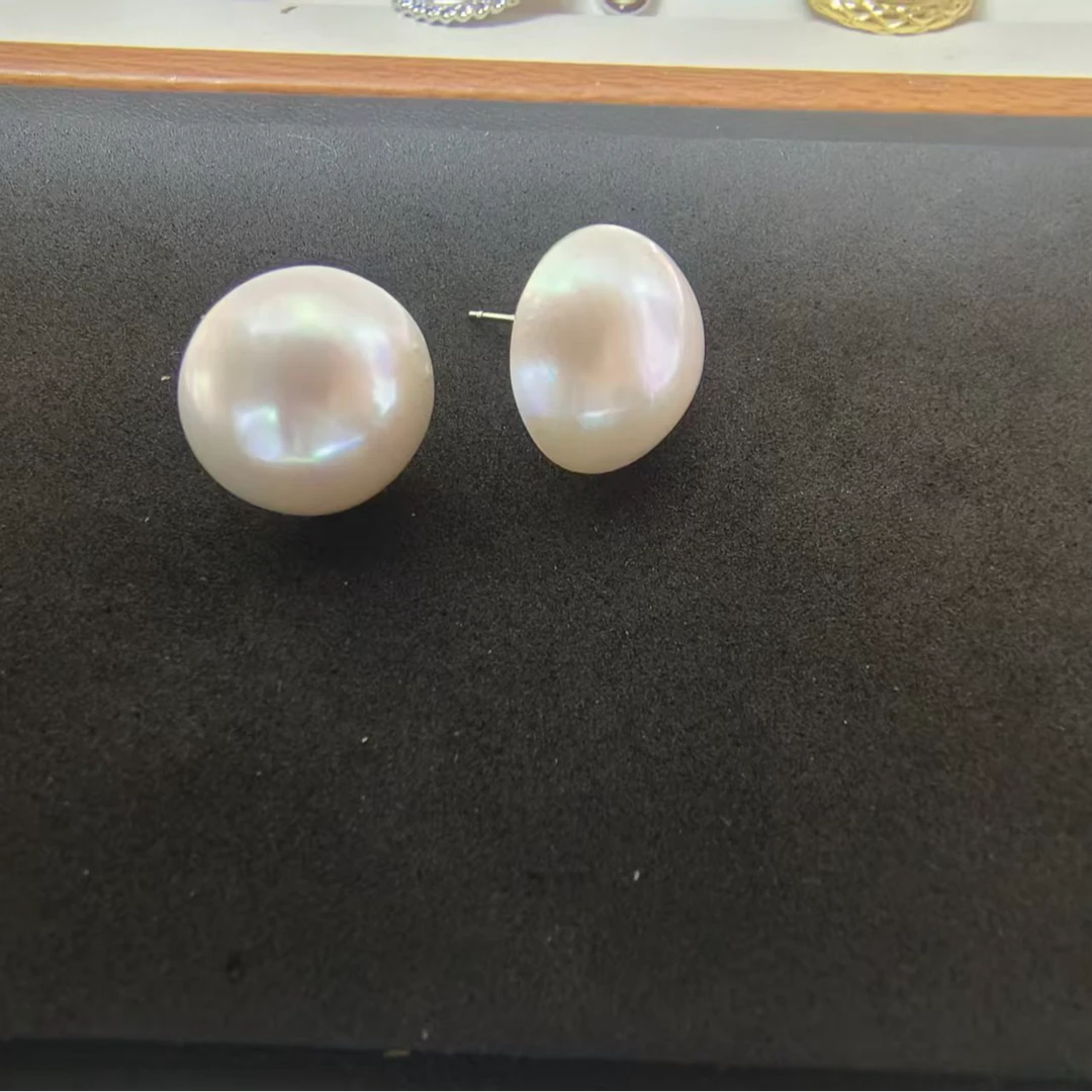 特选高级海水马贝珍珠冷白激光炫彩14-16经典百搭