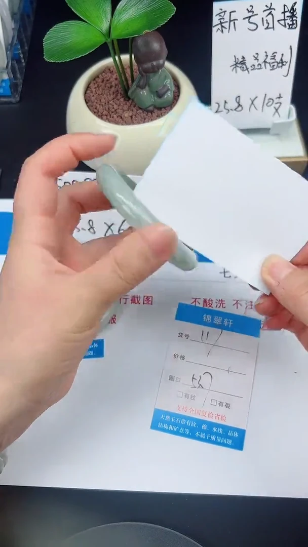 未镶嵌手镯石英质玉117-53/54