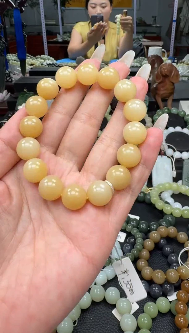 未镶嵌手链和田玉新疆且末蜂蜜糖卡13