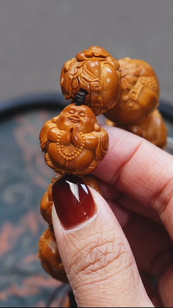 手串/手链橄榄核高*聚宝弥勒手串