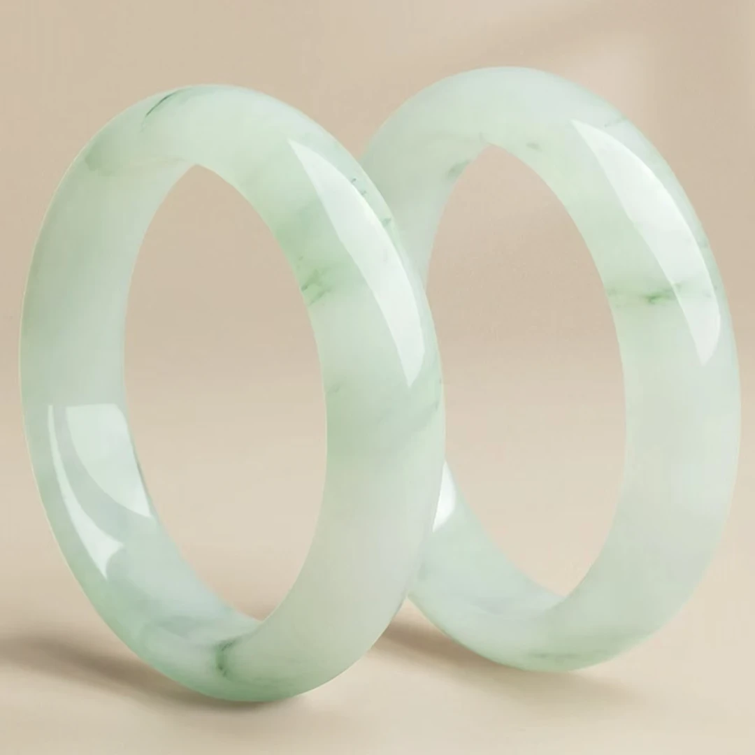 石英质玉天山翠手镯多样性发货编号：a297