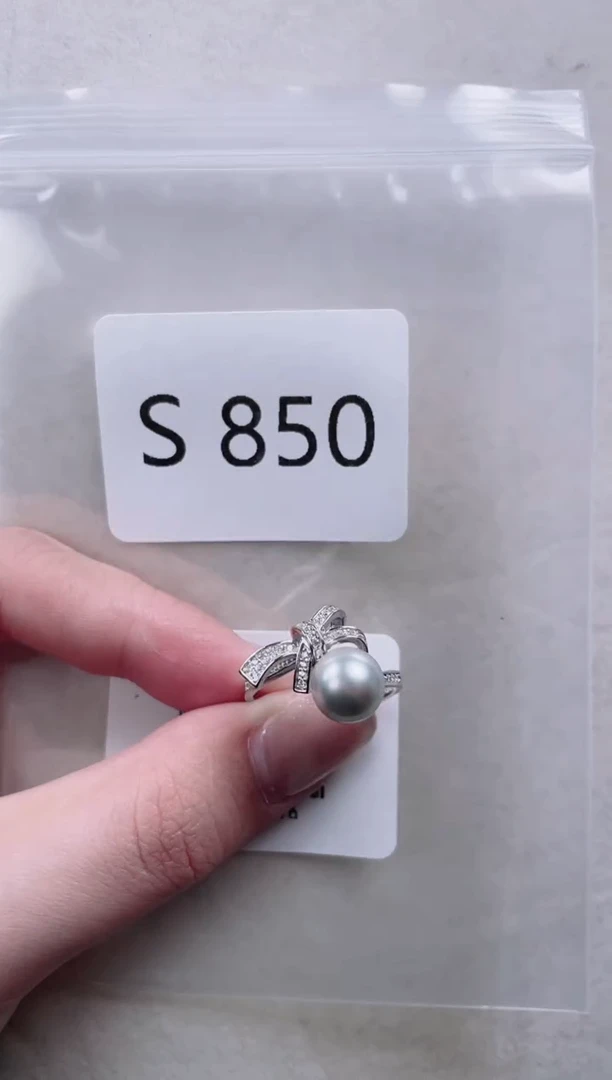 【闪购商品】海水珍珠戒指银S925镶嵌S850