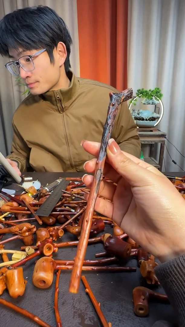 一物一图檬子木手工香烟嘴