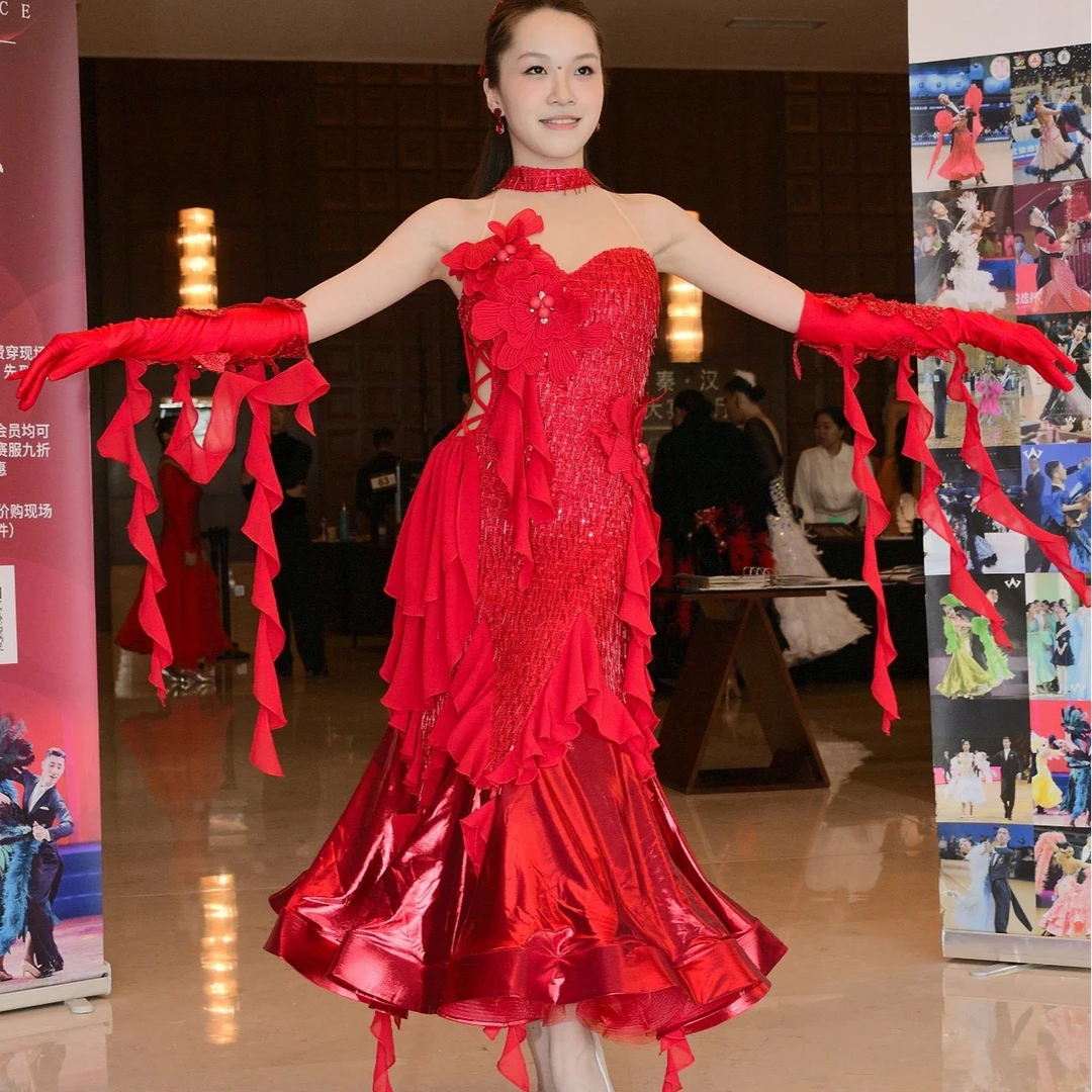 薇葶丹斯表演服重工显瘦WAITING DANCE 摩登表演服