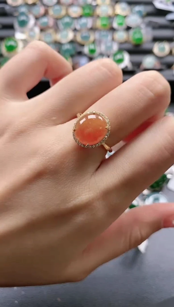 【闪购商品】翡翠戒指银S925镶嵌51511