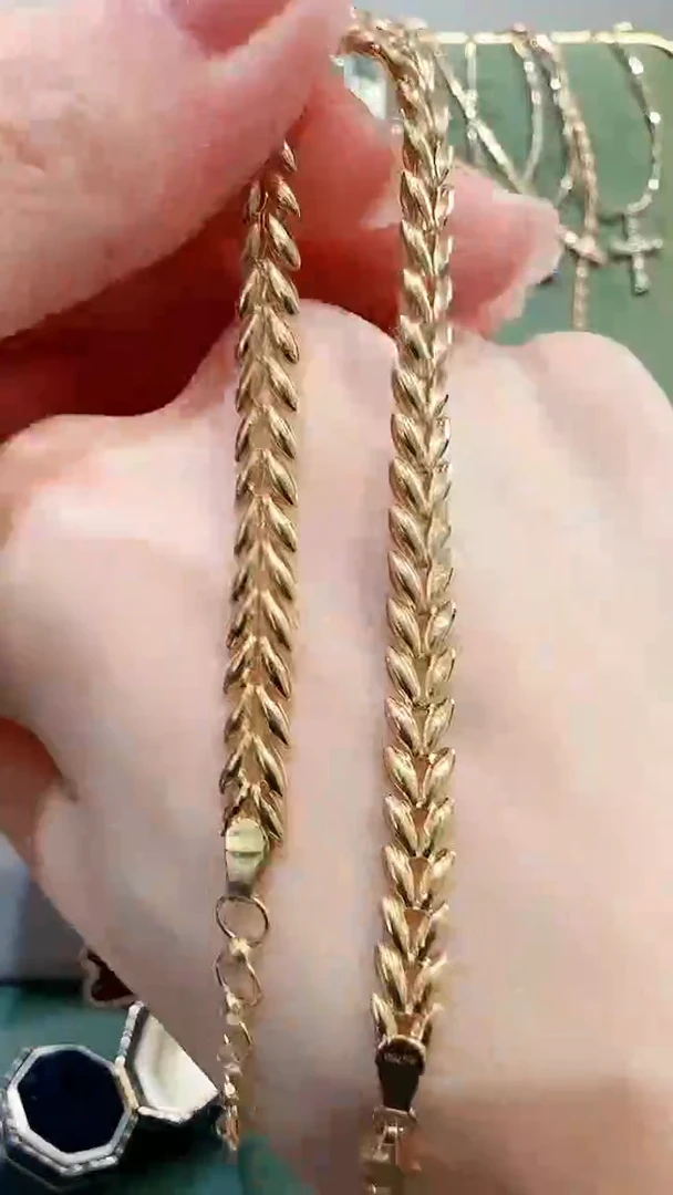 【闪购商品】18K金手链18K金麦穗手链