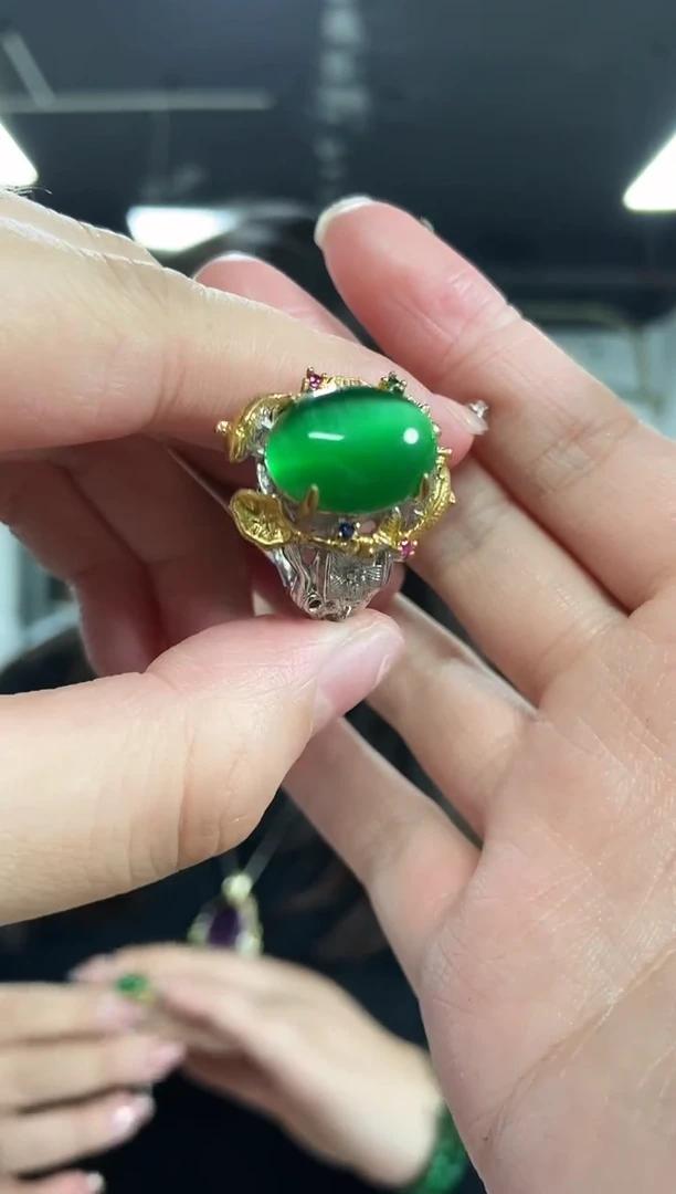 【闪购商品】水晶戒指未镶嵌多样性发其一颜色微差
