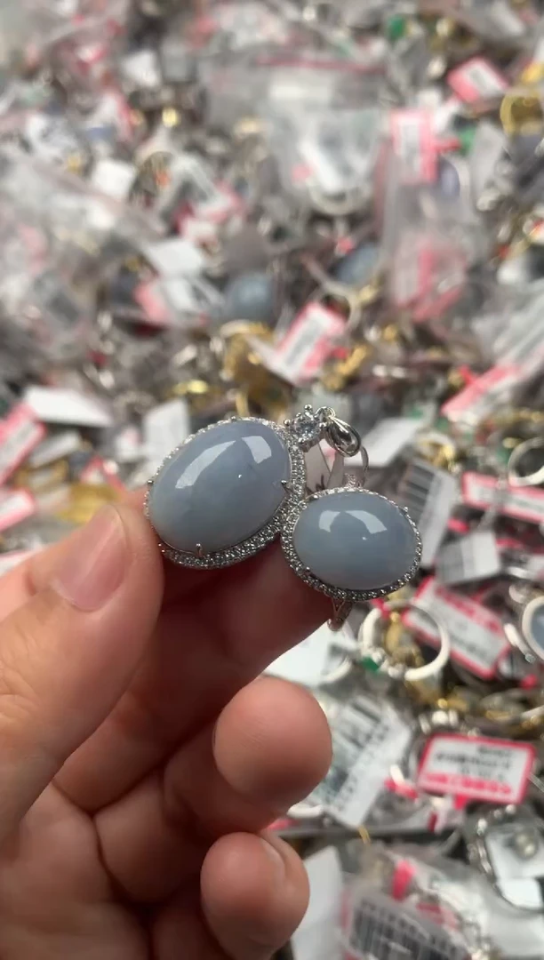 银S925镶嵌戒指翡翠222222   1