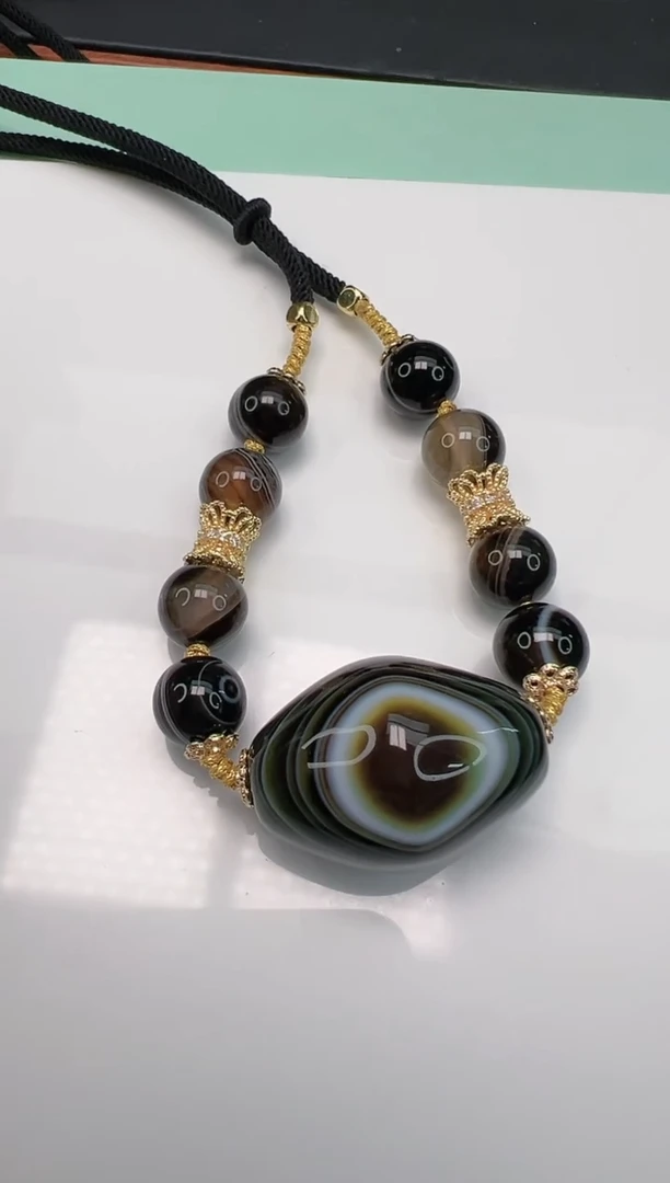 玛瑙/玉髓项链未镶嵌Y21822（拍一发一）多样性发货