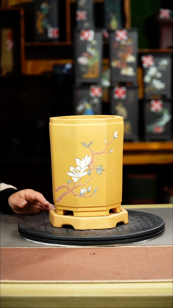紫砂花盆紫砂花盆