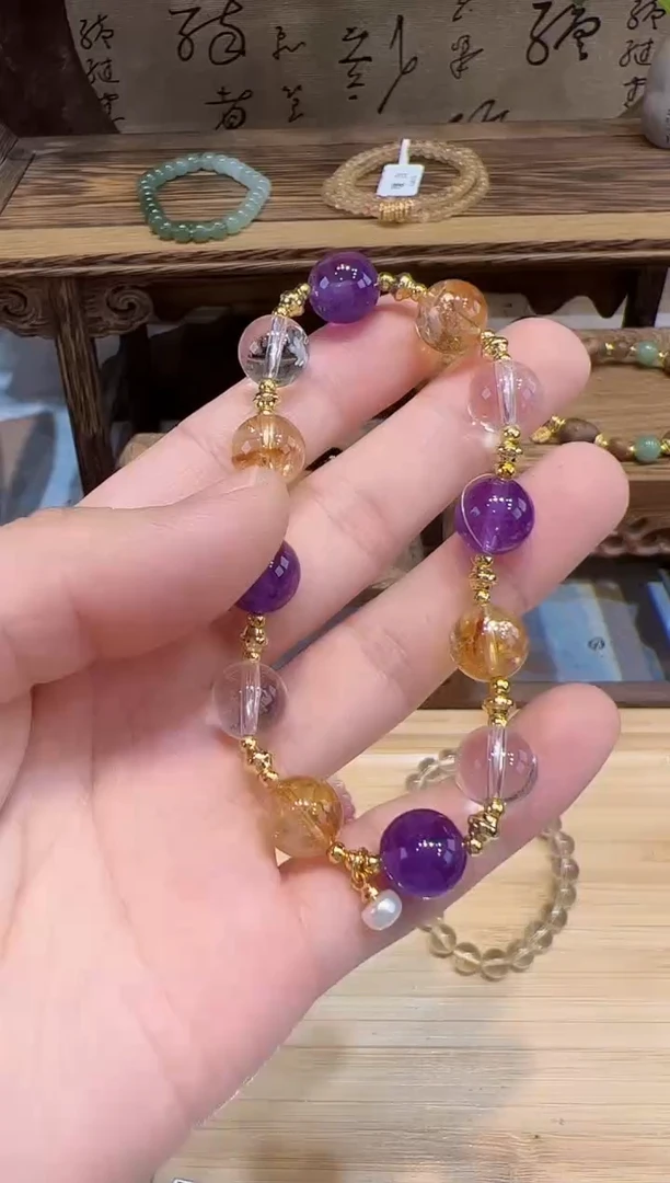 水晶手串未镶嵌手饰@@G1761